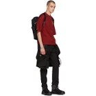 ALMOSTBLACK Black Utility Trousers With Straps