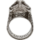Gucci Silver Feline Garden Ring