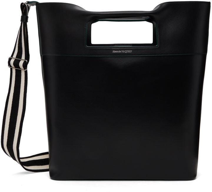 Photo: Alexander McQueen Black Square Bow Tote