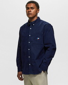 Parlez Quest Cord Shirt Blue - Mens - Longsleeves