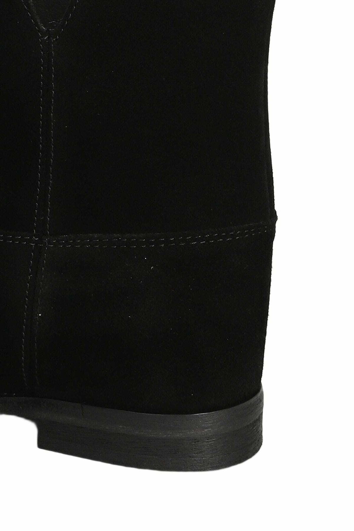 Via Roma 15 Ankle Boots Inside Wedge In Black Suede