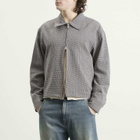 mfpen Men's Check Cropped Mail Jacket in Taupe