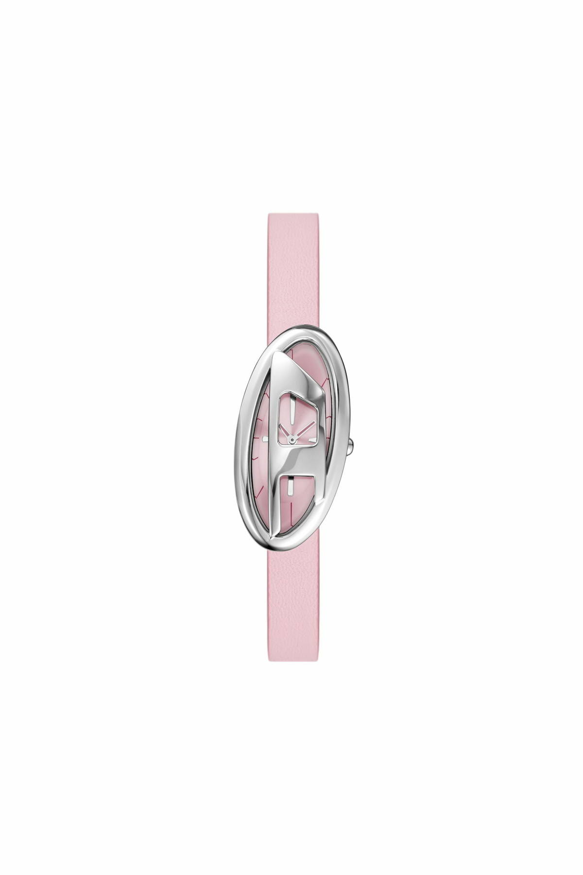 Diesel D-Era Two-Hand Leather Watch - Timeframes Womens in Pink