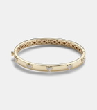 Sydney Evan Heart 14kt gold bangle with diamonds