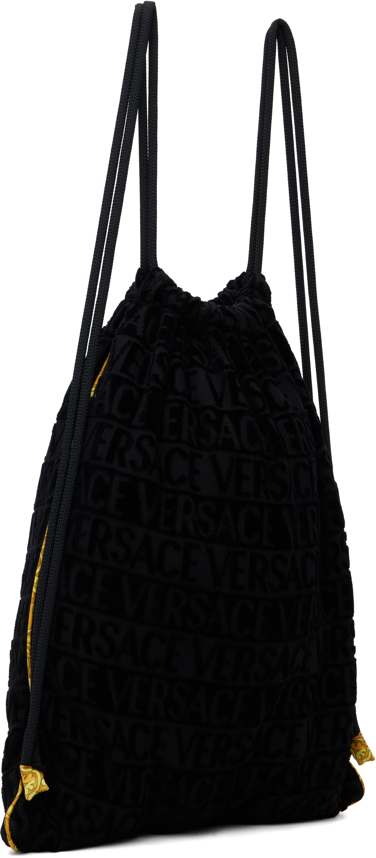 Versace Black 'I Heart Baroque' Gym Carrier