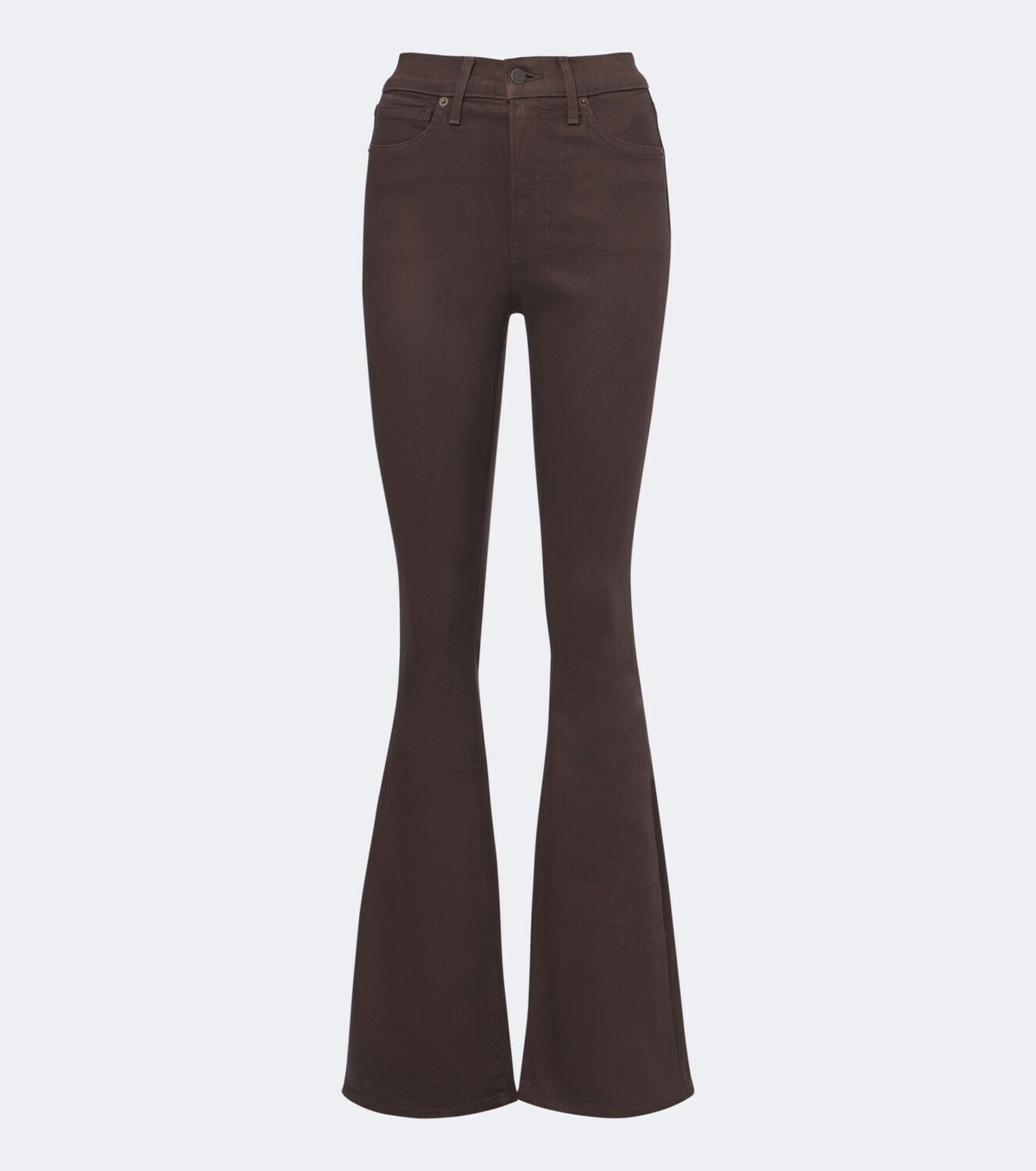 Veronica Beard Beverly coated flared jeans