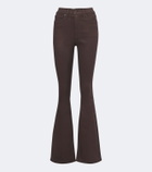 Veronica Beard Beverly coated flared jeans