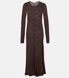 Lemaire Semi-sheer crêpe maxi dress