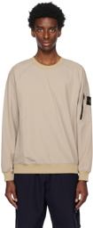 Stone Island Beige Paneled Sweatshirt