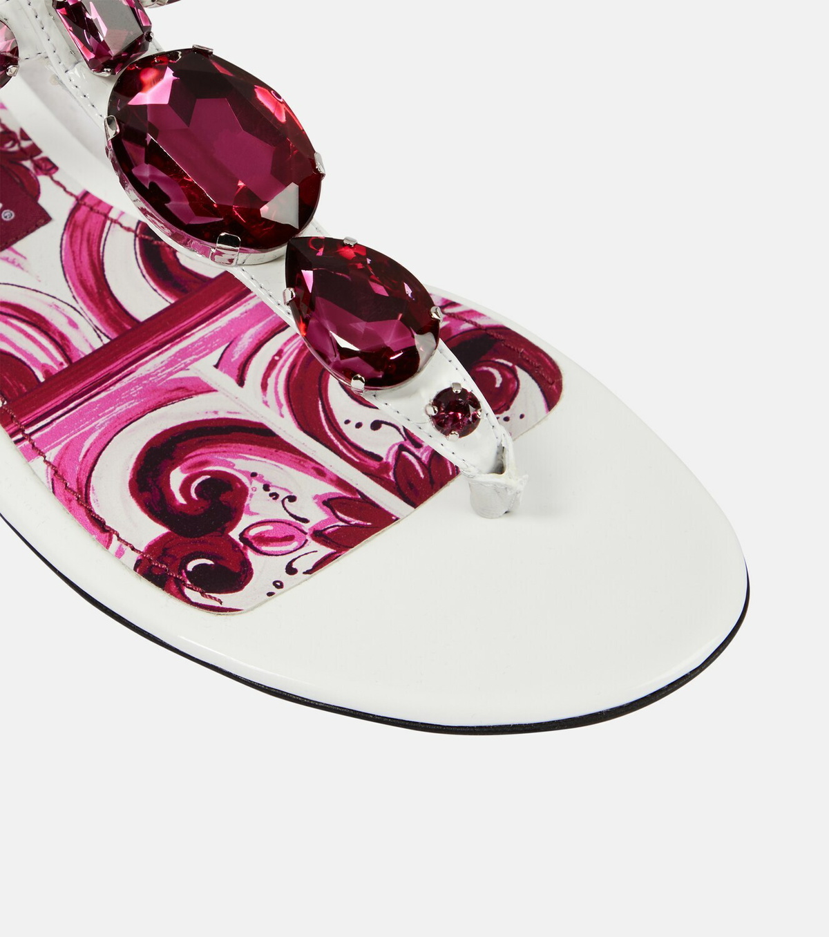Dolce & Gabbana Embellished Denim Sandal
