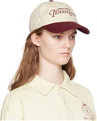 Sporty & Rich Off-White & Red Rizzoli Tennis Cap