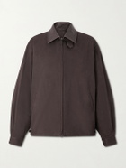 ssstein - Leather-Trimmed Cotton Jacket - Brown
