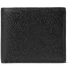 Valextra - Pebble-Grain Leather Billfold Wallet - Men - Black