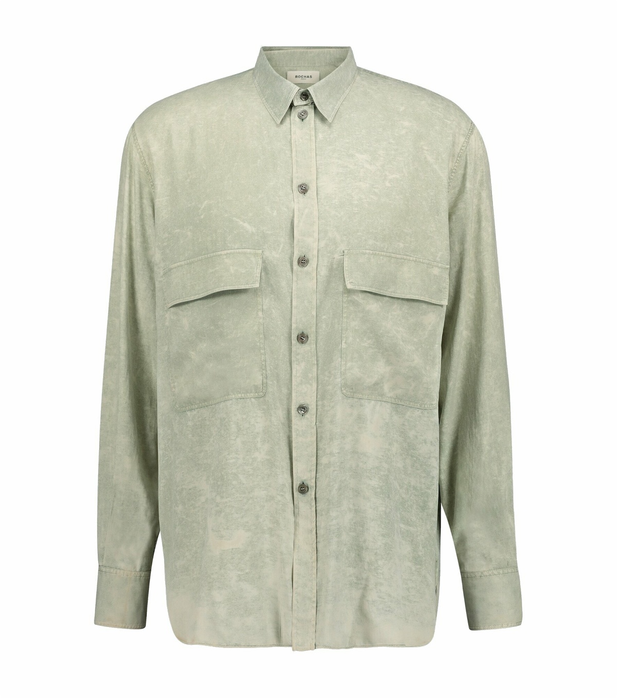Photo: Rochas - Quartilla long-sleeved silk shirt