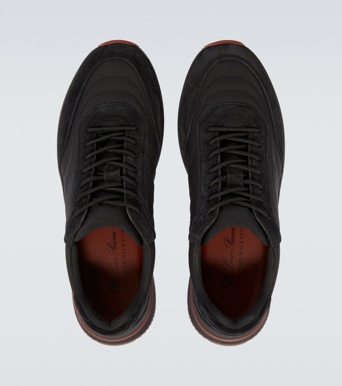 Loro Piana Week End Walk suede-trimmed sneakers