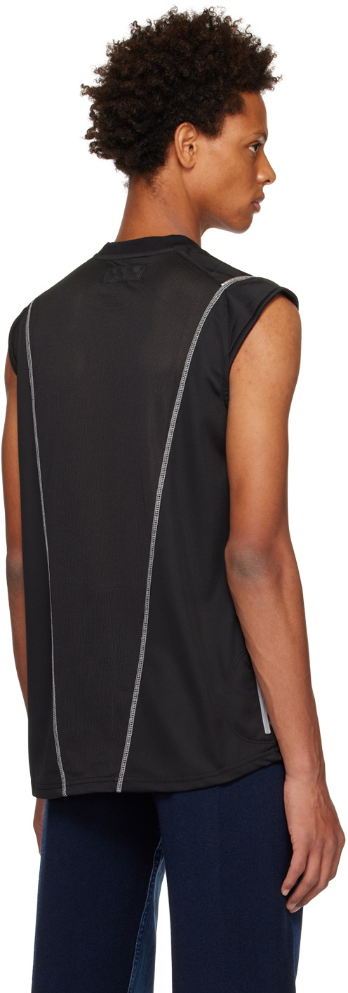 PALMER Black Cap Sleeve T-Shirt