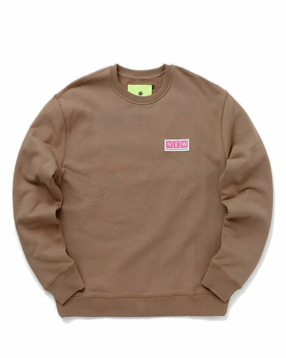 Photo: New Amsterdam Container Logo Sweat Brown - Mens - Sweatshirts