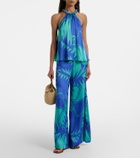 Poupette St Barth Clea printed high-rise wide-leg pants