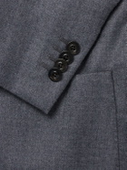 Boglioli - Double-Breasted Herringbone Virgin Wool Suit Jacket - Gray