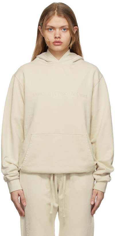 Photo: Museum of Peace & Quiet Beige Logo Hoodie