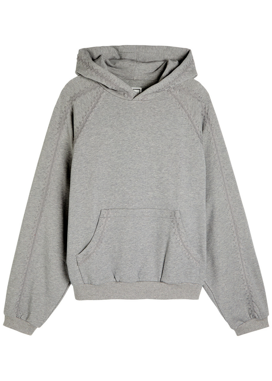 Wooyoungmi Hooded Cotton Sweatshirt Grey