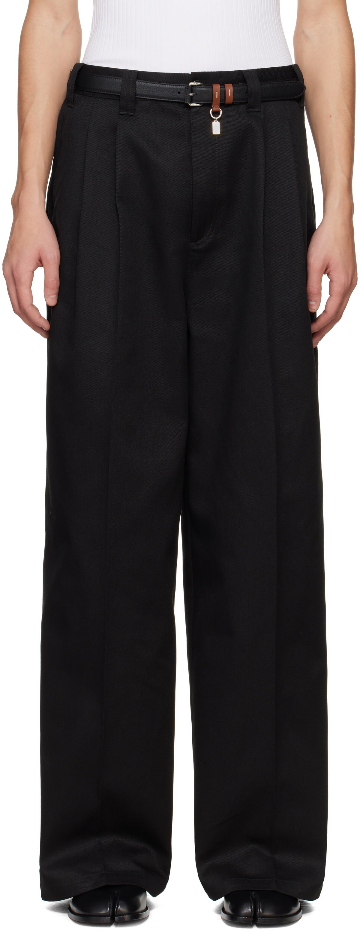 Maison Margiela Black Skater Chino Trousers Maison Margiela