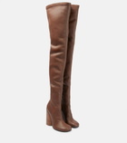 Burberry - Leather over-the-knee boots
