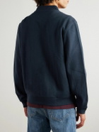 Mr P. - Cotton Zip-Up Sweatshirt - Blue