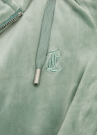 Juicy Couture Robertson Hooded Velour Sweatshirt Green