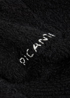 Picante Shaggy Textured Cotton-blend Cardigan Black