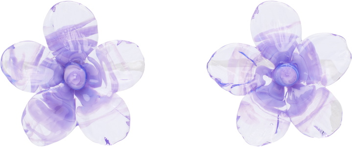 Photo: LEVENS JEWELS Purple Hibiscus Earrings