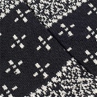 RoToTo Bandana Pattern Crew Sock in Black/Ivory