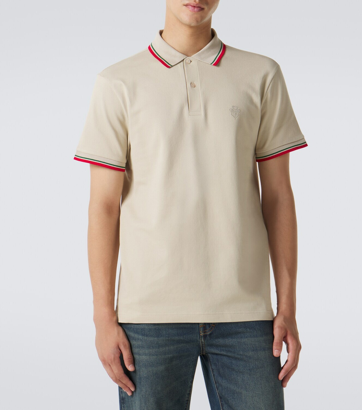 Gucci Cotton-blend piqué polo shirt