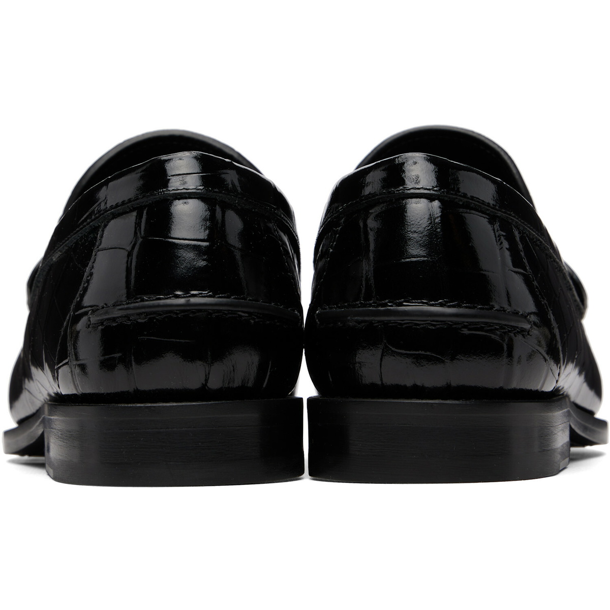 Versace Black Medusa '95 Croc-Effect Loafers