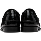 Versace Black Medusa '95 Croc-Effect Loafers