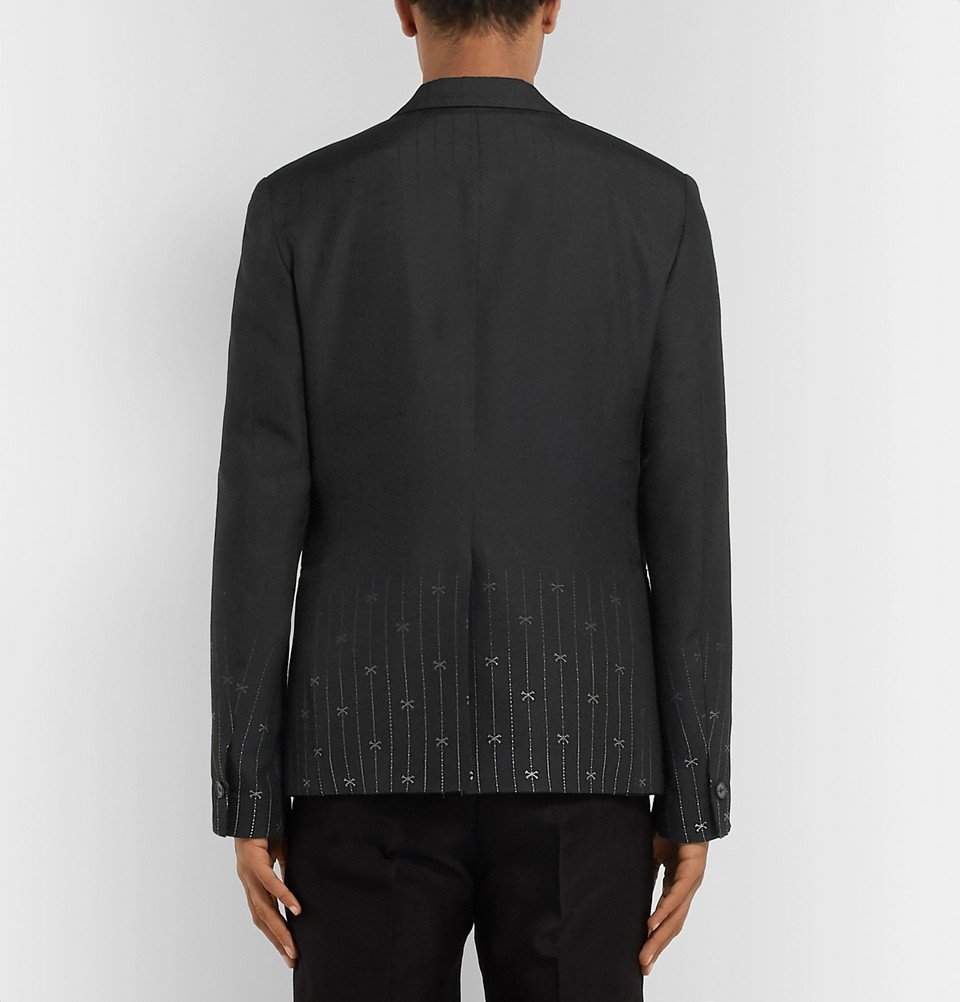 1017 ALYX 9SM - Black Slim-Fit Silk and Wool-Blend Jacquard Suit