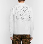 Off-White - Printed Cotton-Jersey T-Shirt - White