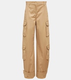 Valentino High-rise wide-leg cargo pants