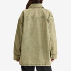 AMI Paris Women's ADC Denim Overshirt in Laurel