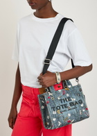Marc Jacobs The Tote Small Printed Denim Tote - Light Blue - One Size