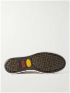 Visvim - Skagway Leather-Trimmed Leopard-Print Corduroy Sneakers - Brown
