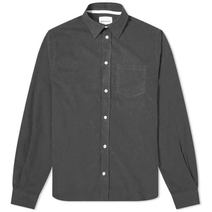 Photo: Norse Projects Men's Osvald Corduroy Shirt in Slate Grey