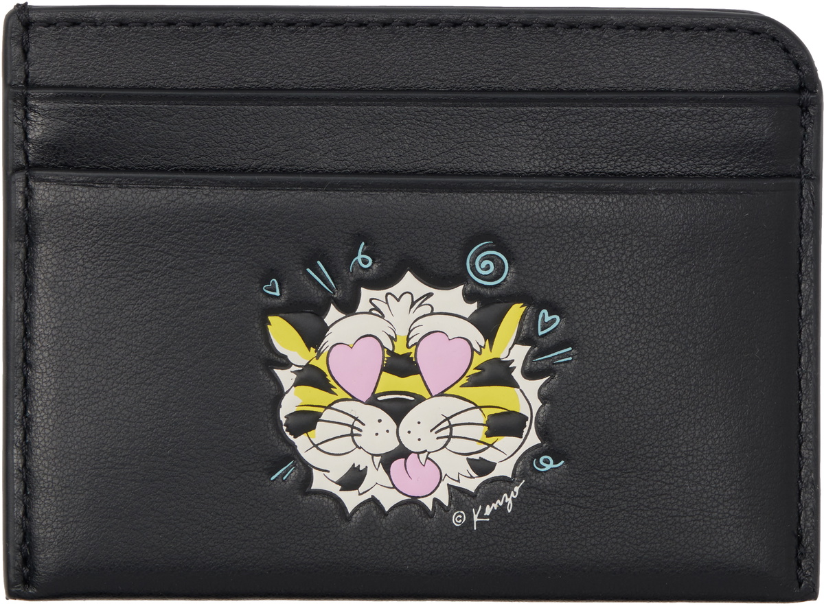 Kenzo Black Kenzo Paris 'KENZO Wild Tiger' Card Holder