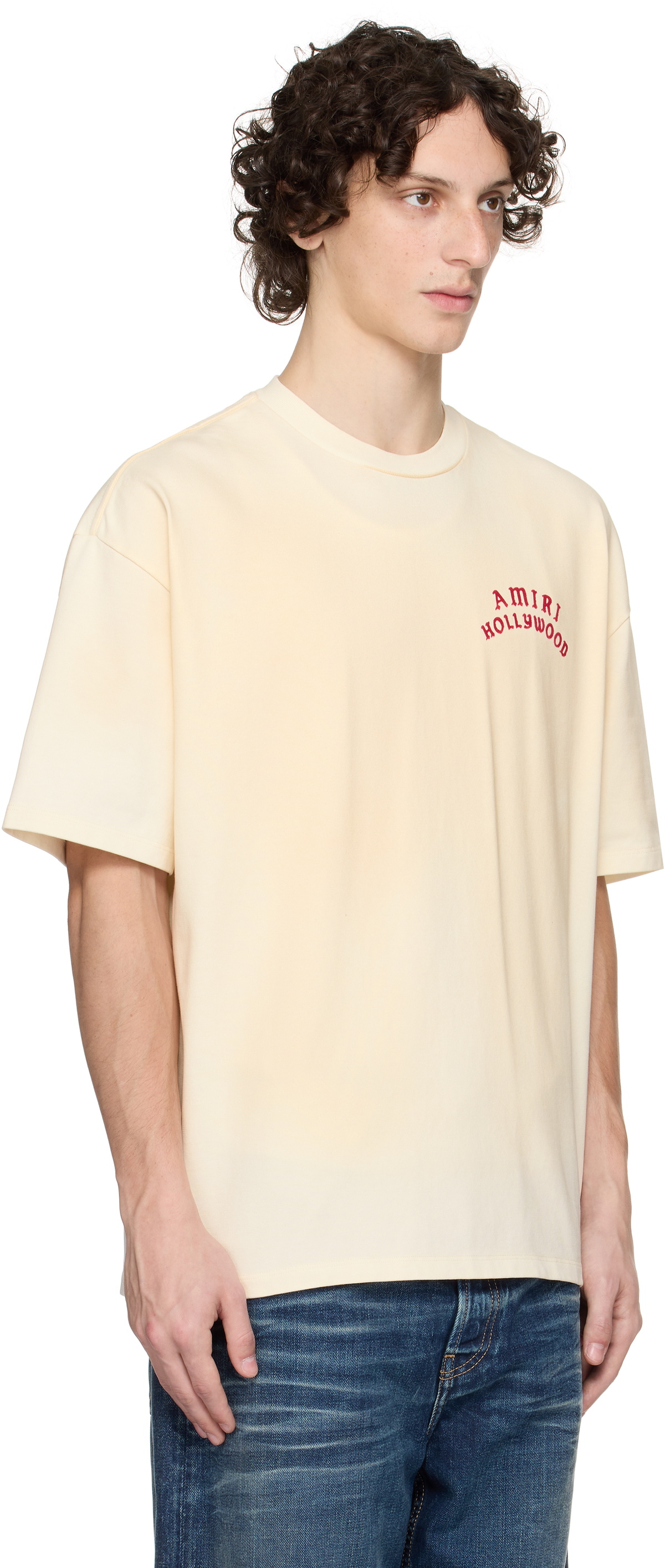 AMIRI Off-White 'AMIRI Hollywood' Oversized T-shirt Amiri