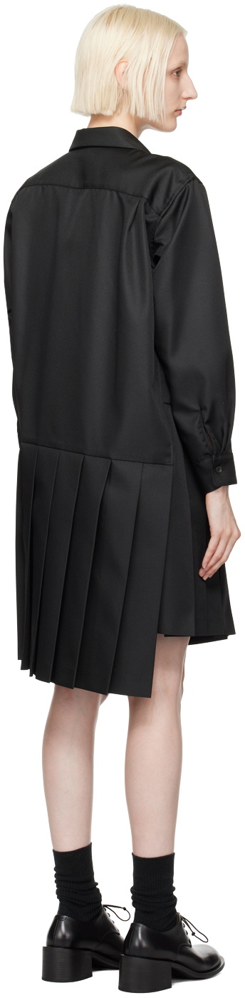 Comme des Garçons Comme des Garçons Black Pleated Midi Dress