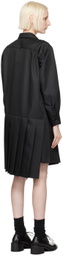 Comme des Garçons Comme des Garçons Black Pleated Midi Dress