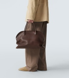 The Row Agnes 16 leather top-handle bag