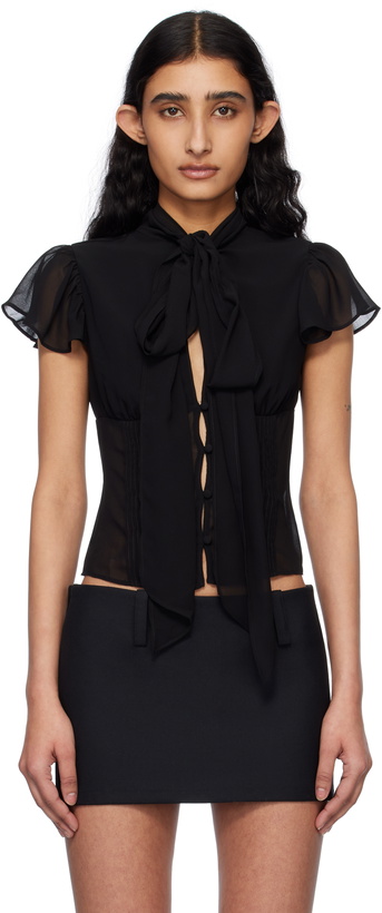 Photo: GUIZIO Black Ara Blouse