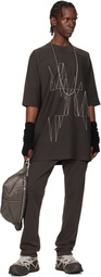 Rick Owens Moncler + Rick Owens Brown Jogger Sweatpants