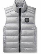 Canada Goose - Crofton Slim-Fit Logo-Appliquéd Quilted Nylon-Ripstop Down Gilet - Gray